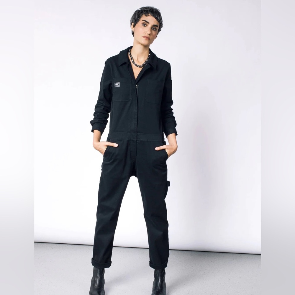 WILDFANG Essential Workwear Coveralls Black XL X-Large